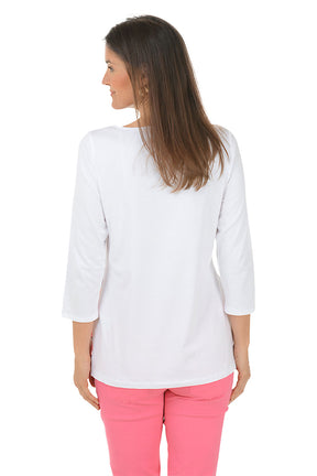 Color Crush Floral Beaded Tunic