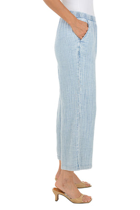 Boho Chic Gauze Wide Leg Pant