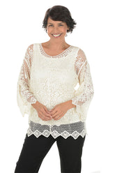 Boho Chic Crocheted Sweater