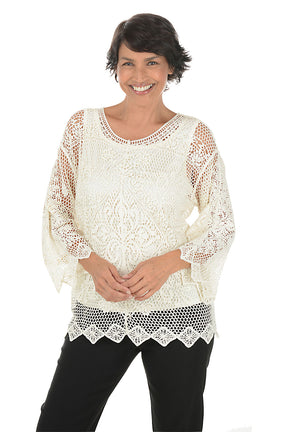 Boho Chic Crocheted Sweater