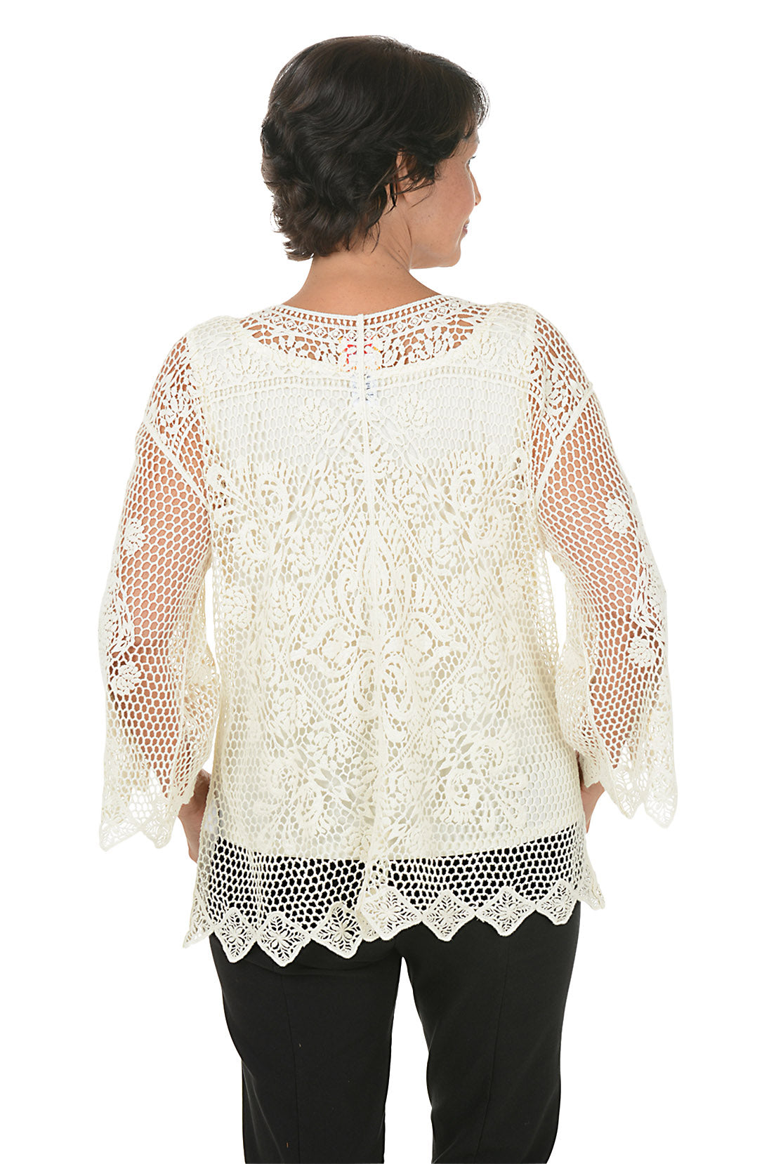 Boho Chic Crocheted Sweater