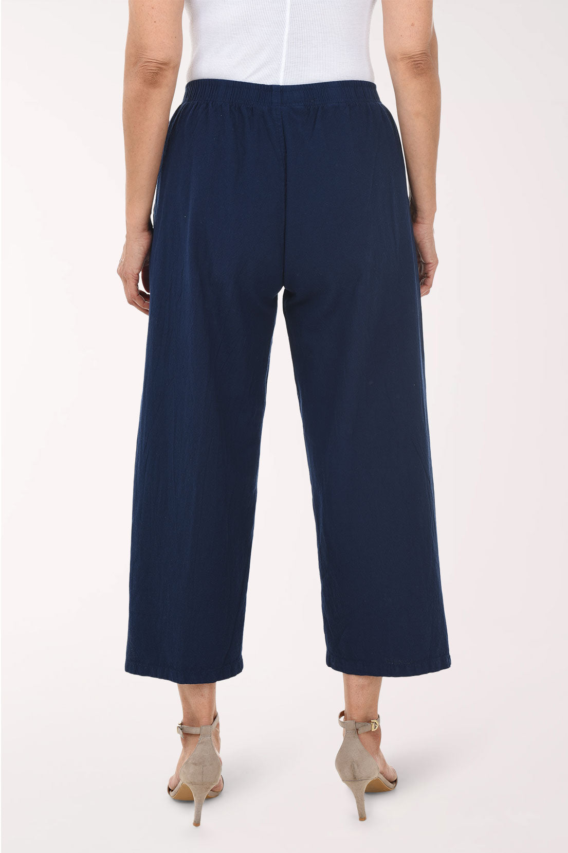 Crinkle Malibu Capri Pant | Sea Breeze | Made in the USA