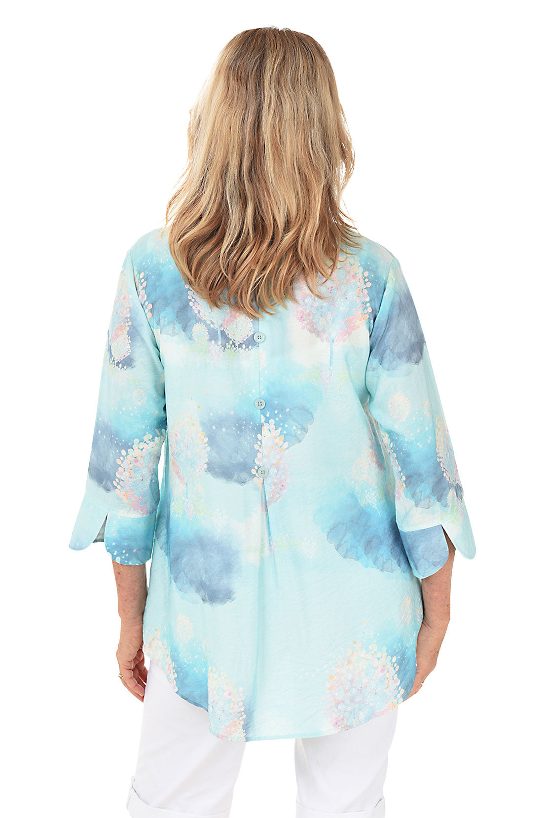 Fairy Tale Trees Button-Front Shirt