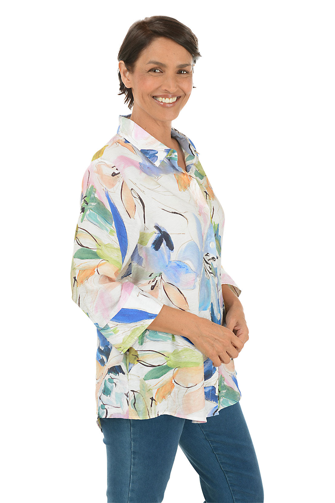 Early Spring Button-Back Shirt