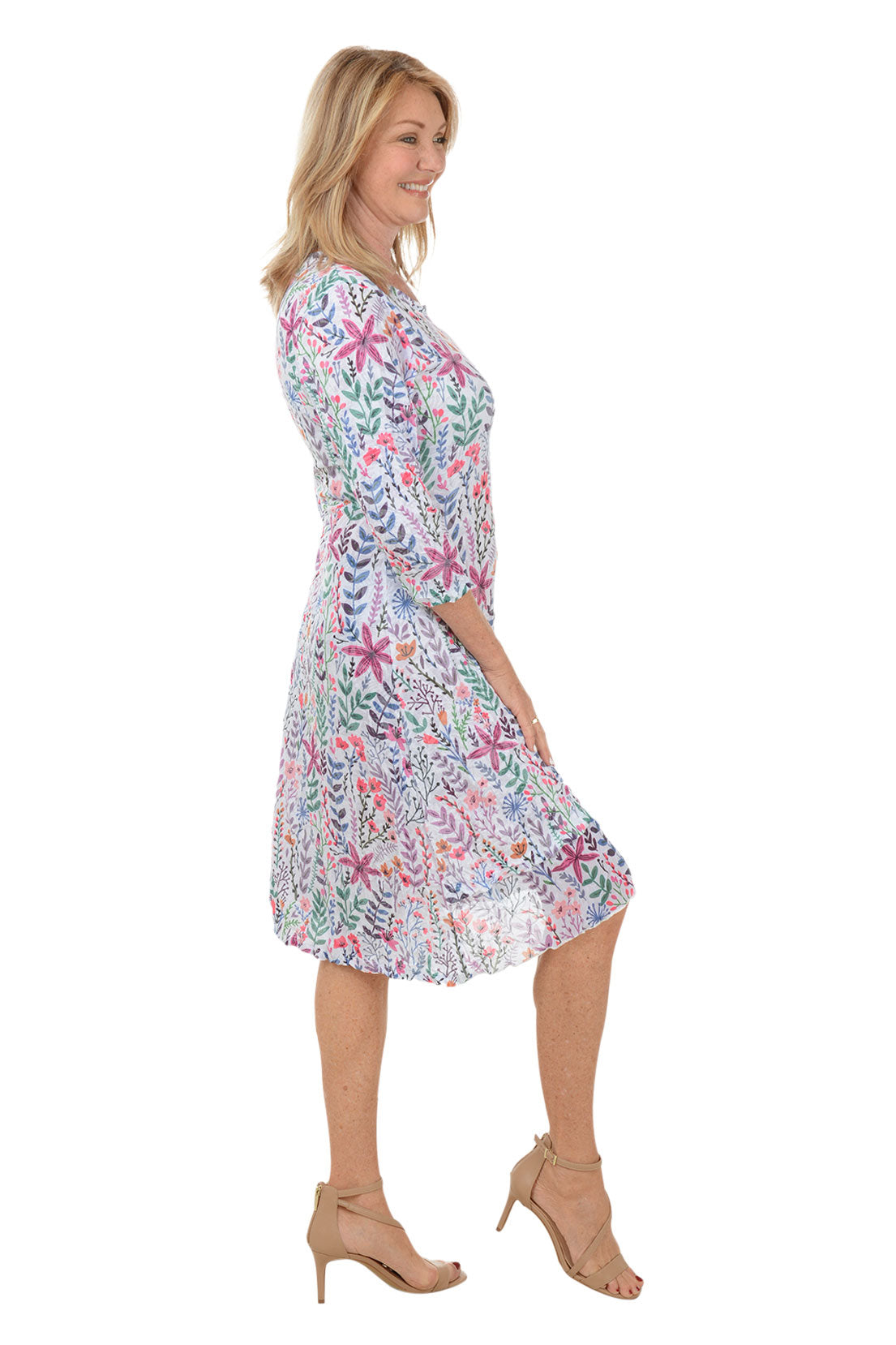 Botanica Layered Hem Crinkle Dress