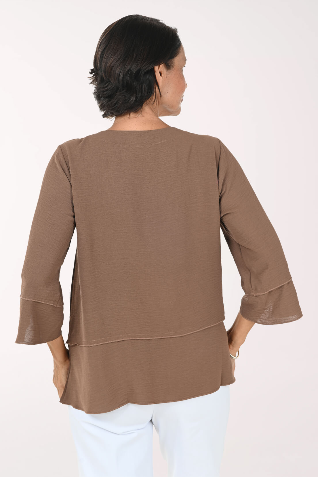 Airflow Layered Asymmetrical Blouse