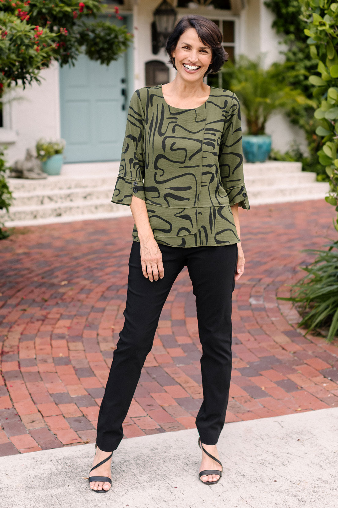 Pull-On Slim Full-Length Pant