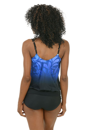 Fade Away Blouson Tankini Top