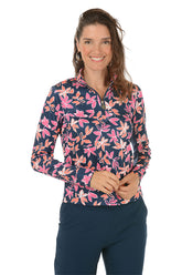 Full Bloom UPF50 Mock Neck Sun Shirt
