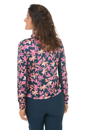 Full Bloom UPF50 Mock Neck Sun Shirt