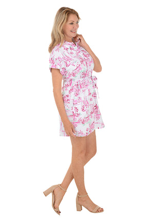 Paradise Life UPF50 Belted Cap Sleeve Dress