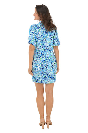 By The Beach Puff Sleeve Cotton Dress