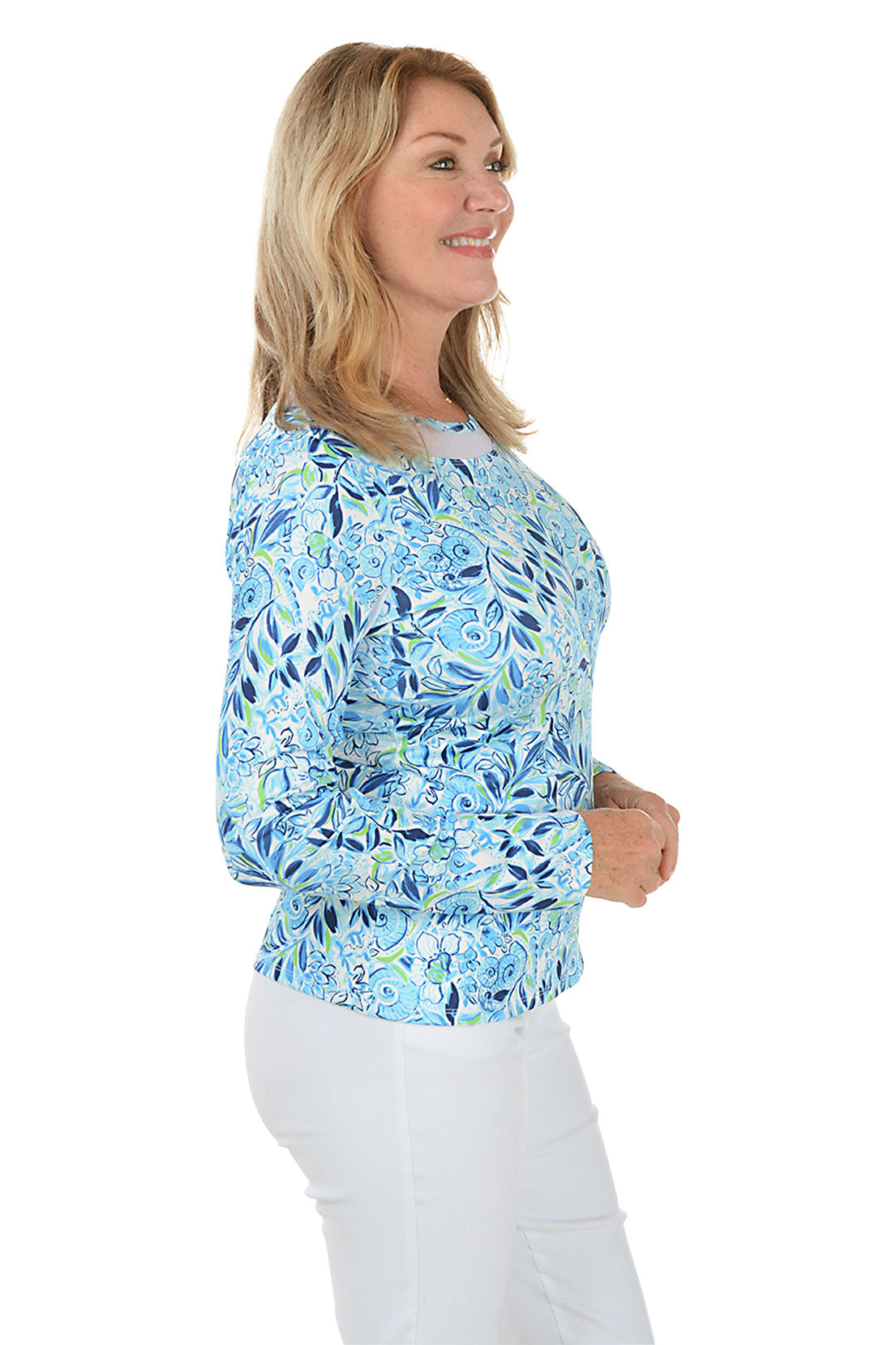 By The Beach Mesh Scoop Neck Sun Shirt by Stella Parker