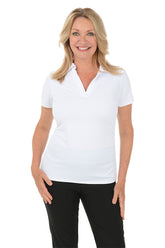 Solid Pique UPF50 Short Sleeve Polo Top