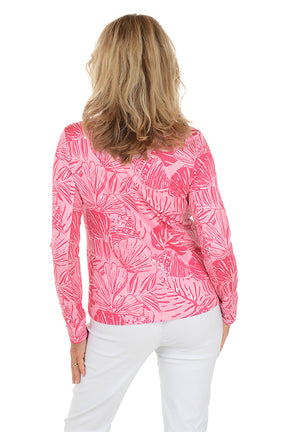 Tonal Shells UPF50 Mock Neck Sun Shirt
