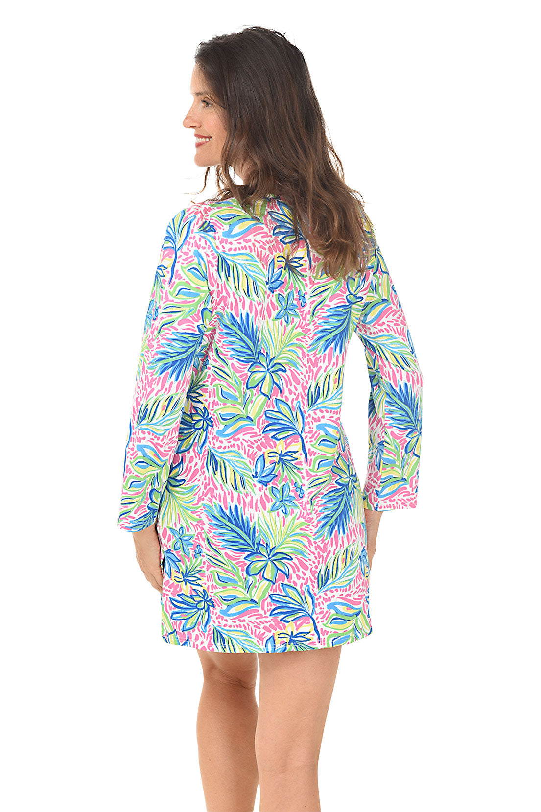 Palm Fronds UPF50+ Cover-Up Dress