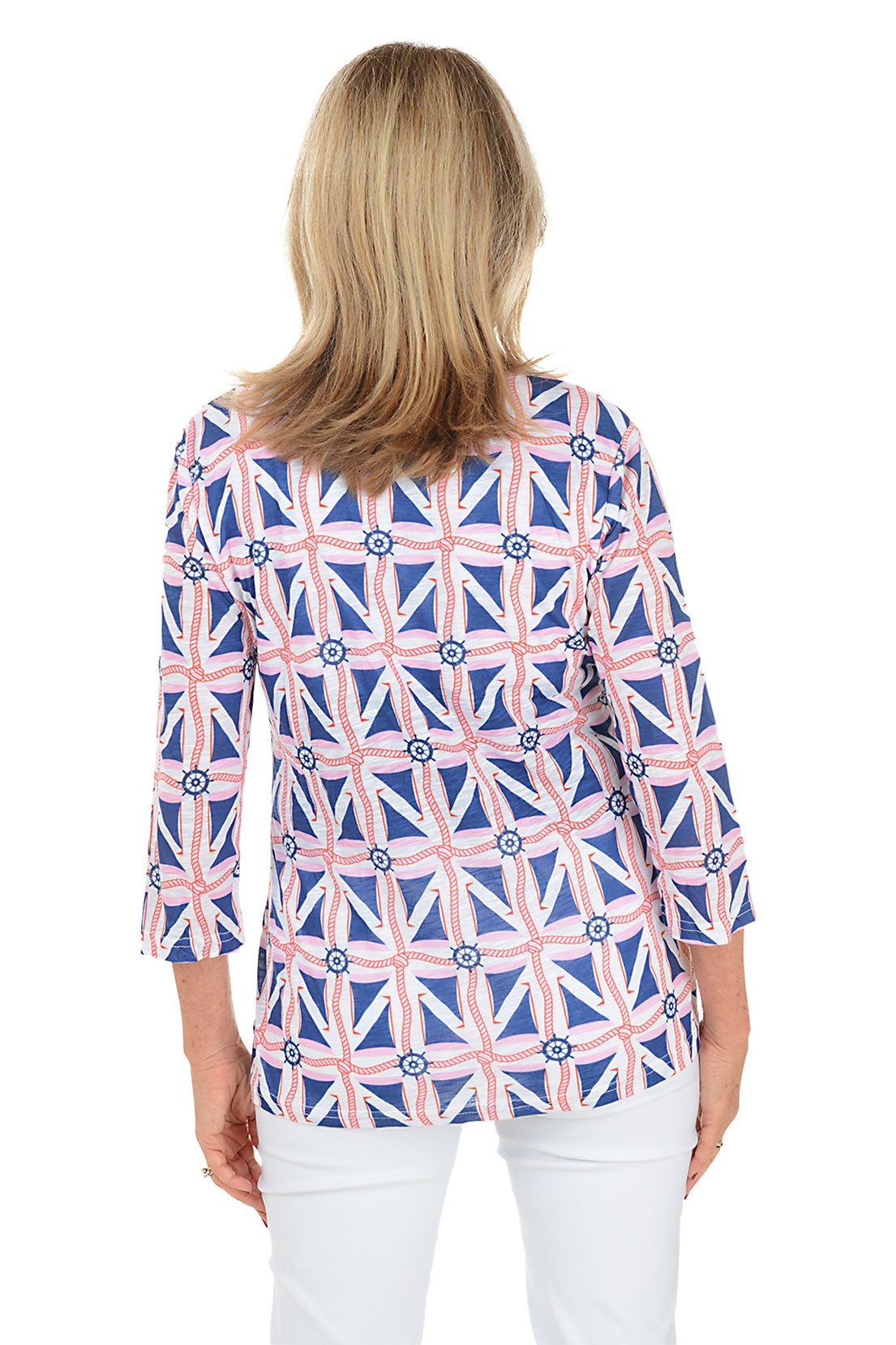 Maritime Motif Criss Cross Tunic
