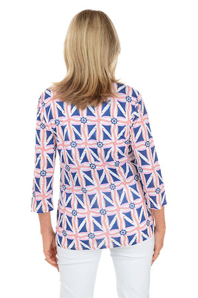 Maritime Motif Criss Cross Tunic