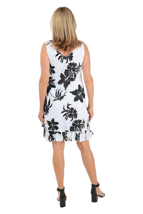 Hibiscus Sleeveless Layered Dress