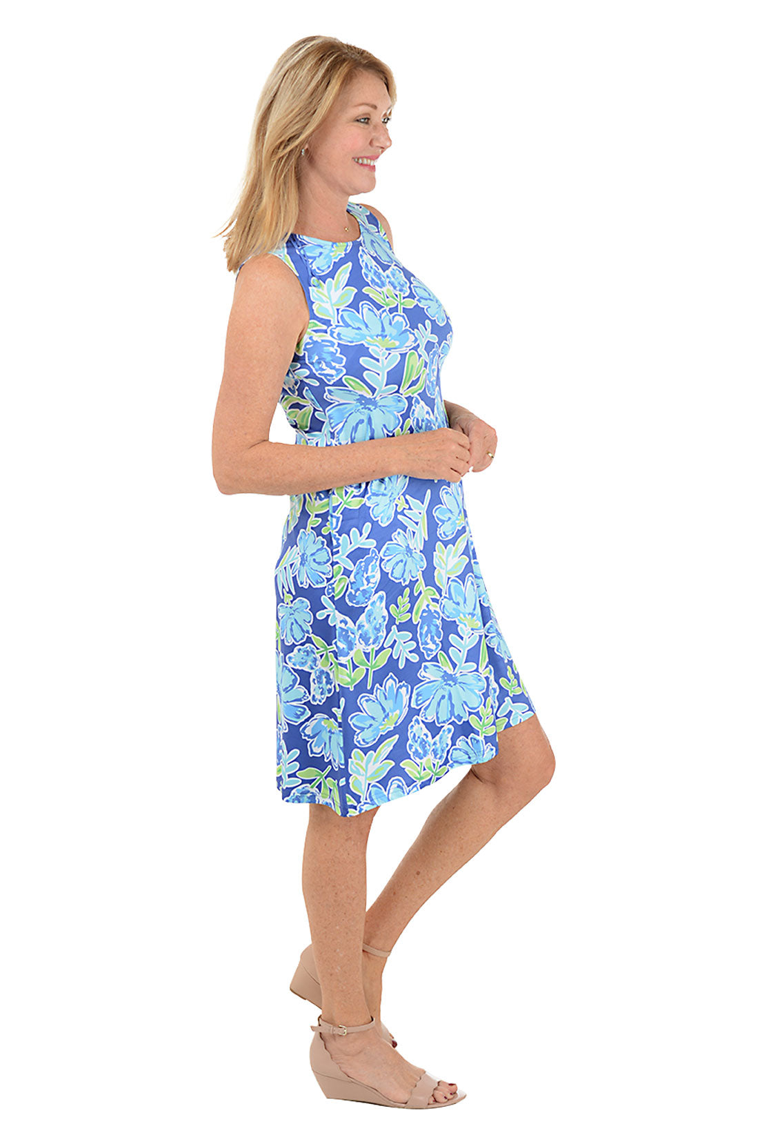 Hyacinth UPF50 Sleeveless A-Line Dress