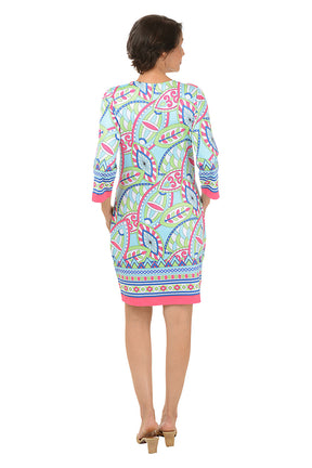 Garden Carnival Notch Neck Dress