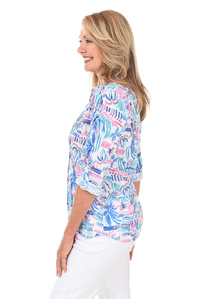 Miami Roll-Tab Button-Front Shirt