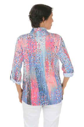 Pink Parade Roll-Tab Knit Shirt