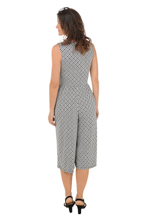 Chainlink Side Tie Surplice Sleeveless Jumpsuit