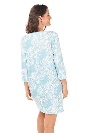 Conch Suzanne Notch-Neck Cover-Up
