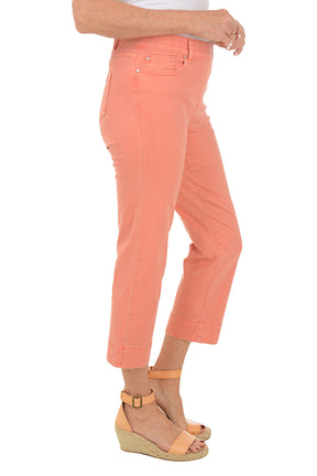 Denim Kick Flare Crop Pant