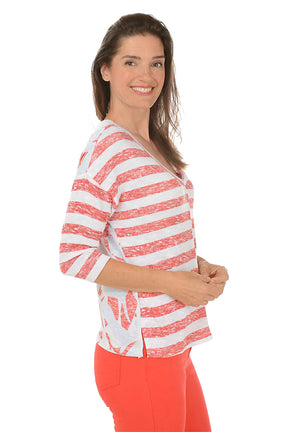 Bay Berry Striped Knit Top