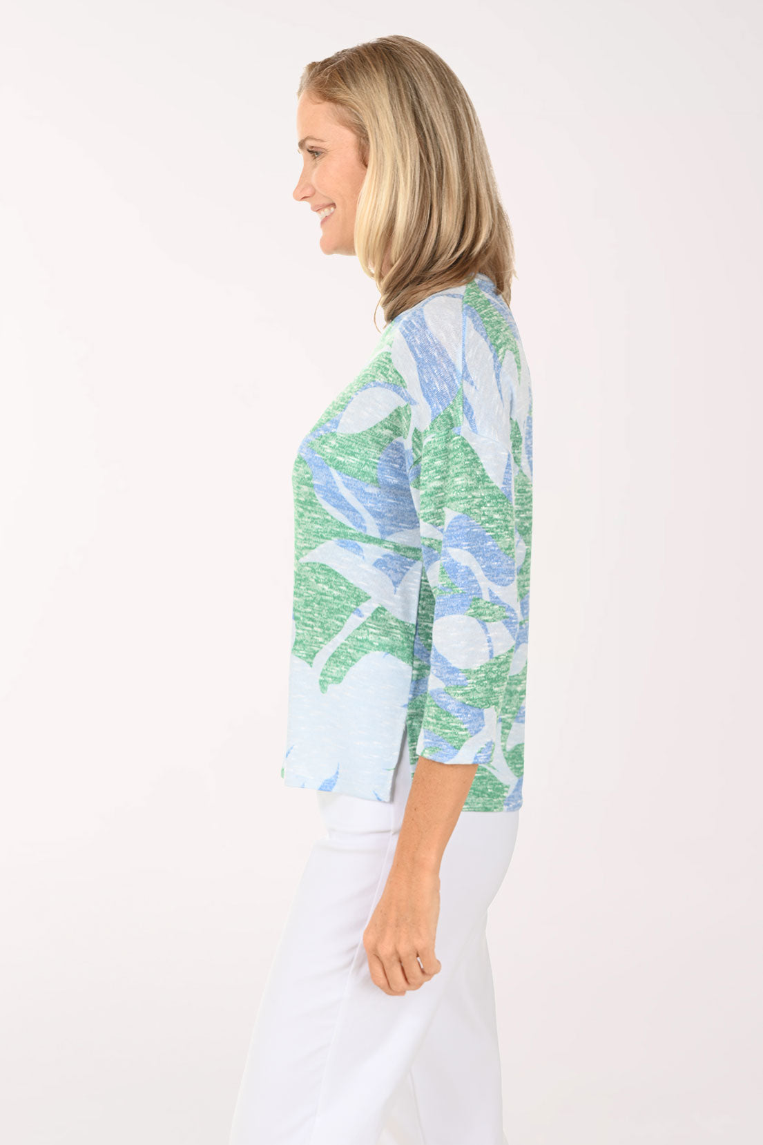 Water Ripples 3/4 Sleeve Top