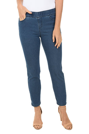 Classic Pull-On Denim Ankle Pant