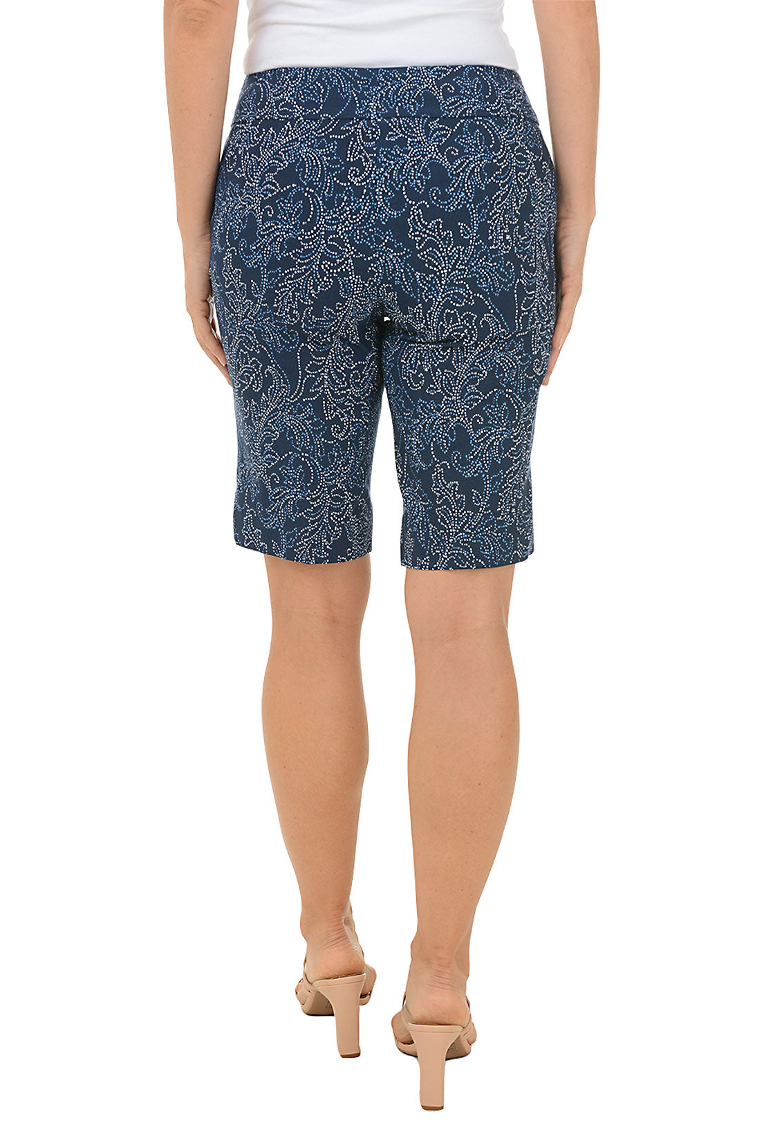 Riviera Flourish Pull-On Bermuda Short