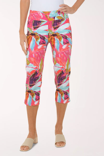 Orangeade Punch Pull-On Capri Pant | Zac and Rachel