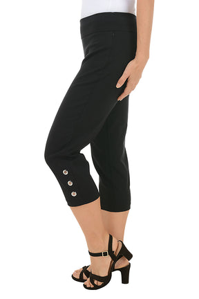 Petite Grommet Hem Pull-On Crop Pant