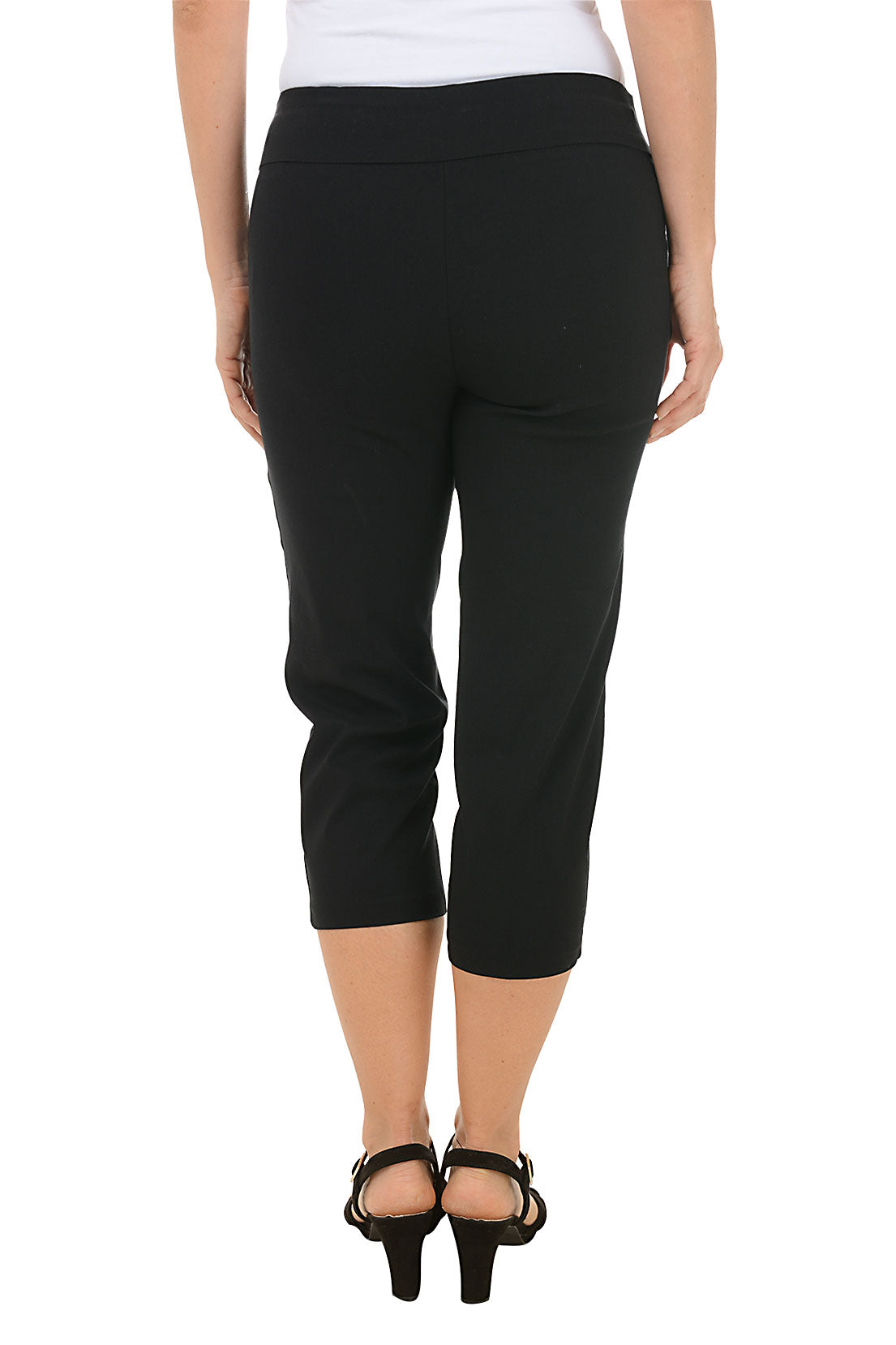 Petite Grommet Hem Pull-On Crop Pant
