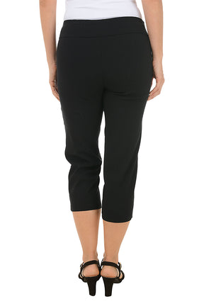 Petite Grommet Hem Pull-On Crop Pant