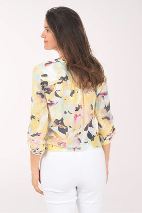 トップス Acka flower jacquard blouse flower jacquard blouse – Acka online store