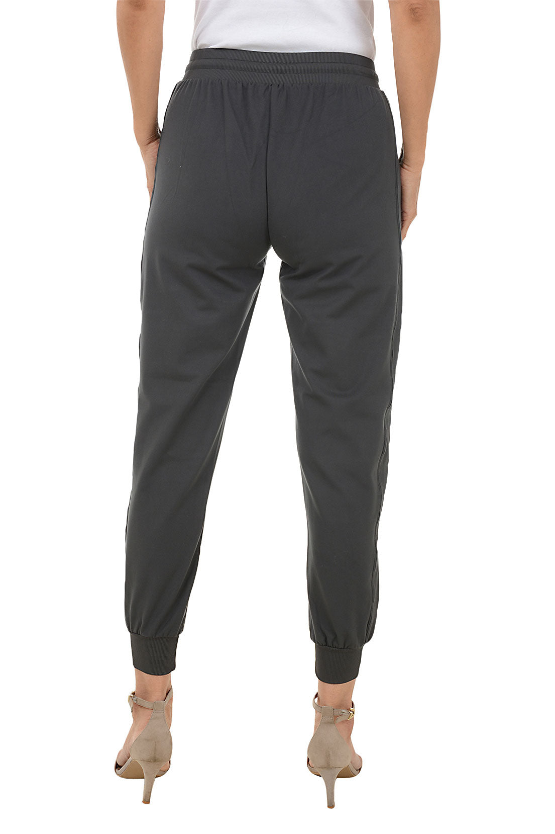 Solid Ankle-Length Jogger Pant