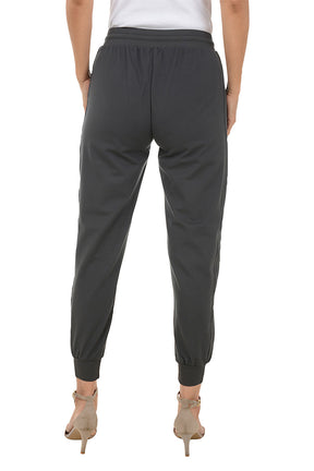 Solid Ankle-Length Jogger Pant