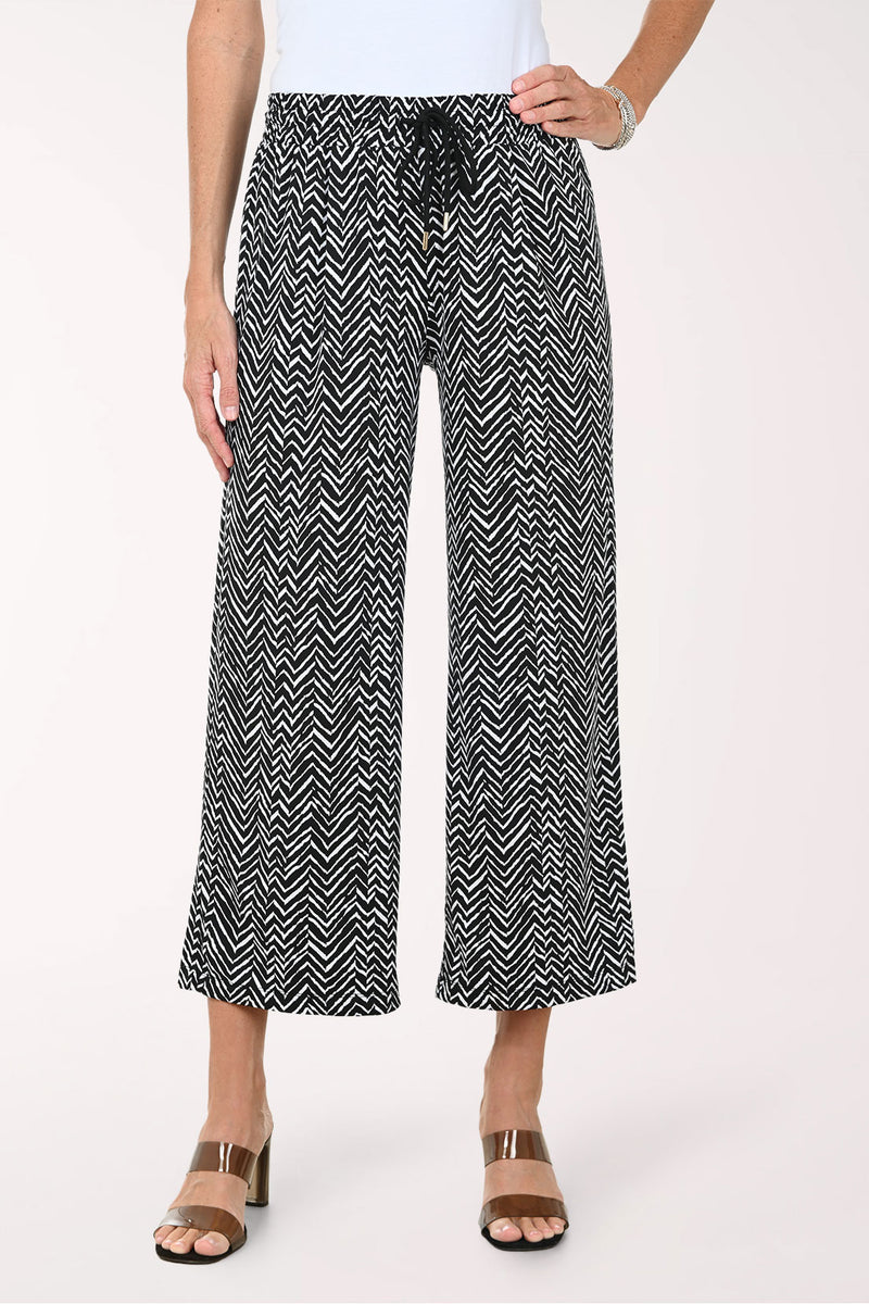 Chevron Drawstring Palazzo Pant | Zac and Rachel