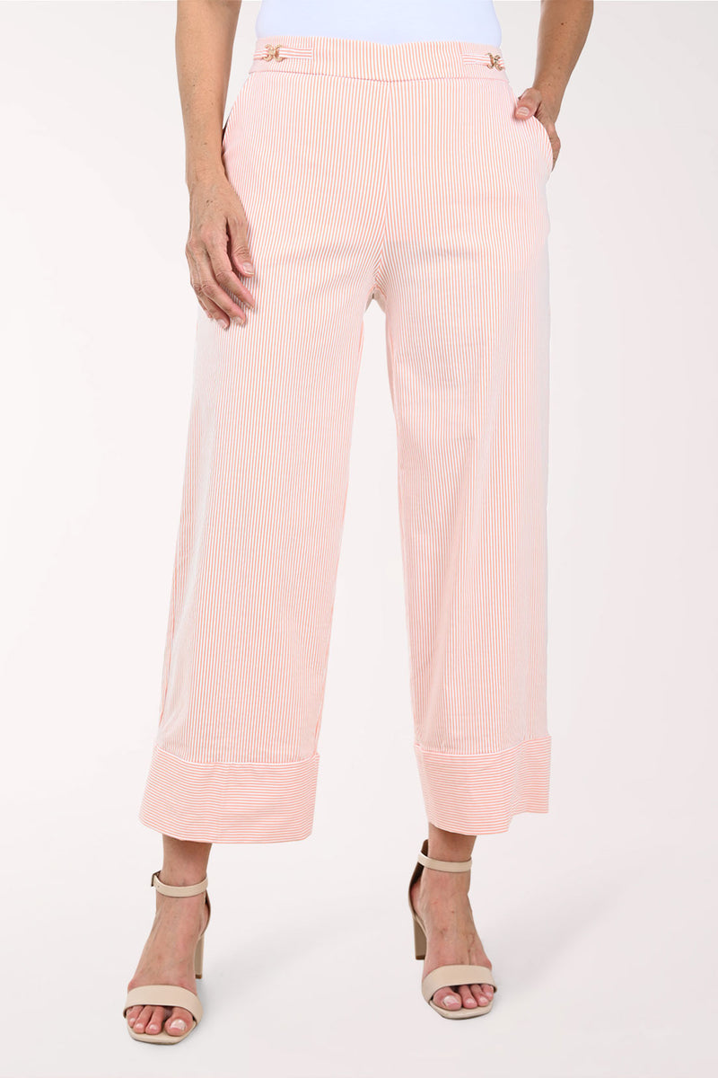 Metallic Link Waist Striped Pant | Zac and Rachel