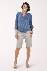 Solid Stretch Pull-On Bermuda Short