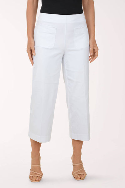 OFF-WHITE CROPPED FIT ダメージデニム 28 Scalloped Pocket Wide Leg Crop Pant | Zac and Rachel
