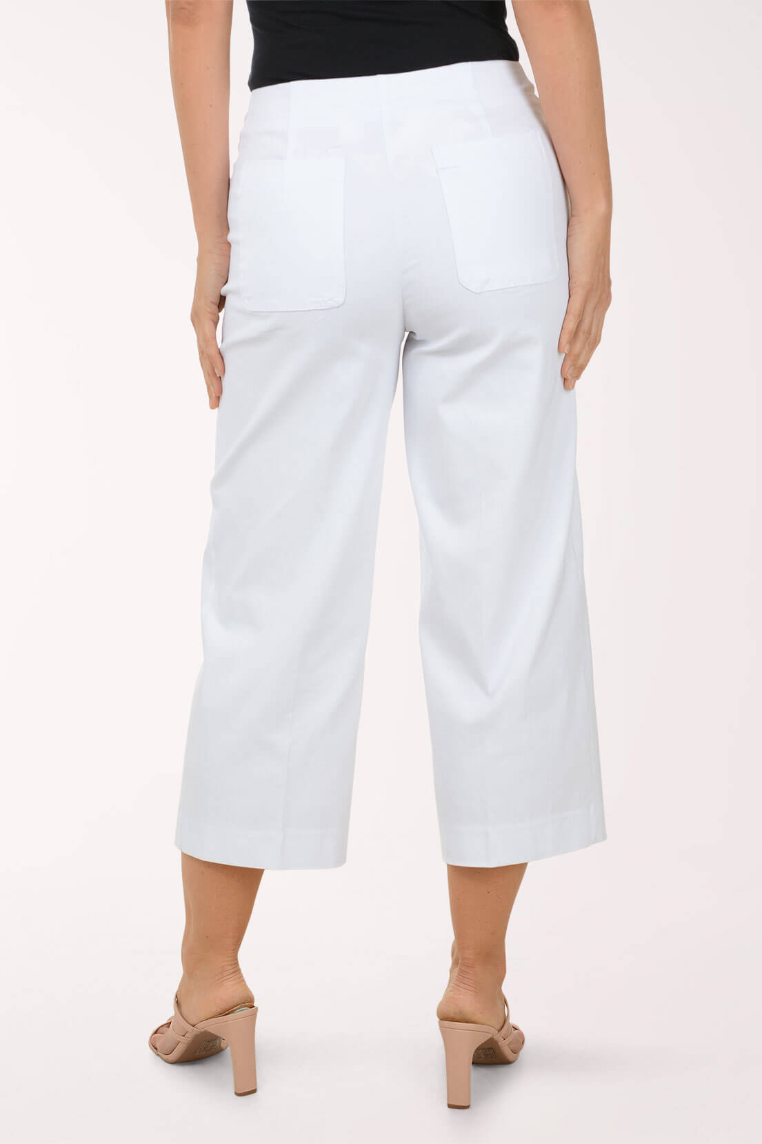 Scalloped Pocket Wide Leg Crop Pant | Zac and Rachel