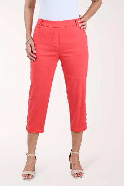Diamond Grommet Lattice Capri Pant | Zac and Rachel