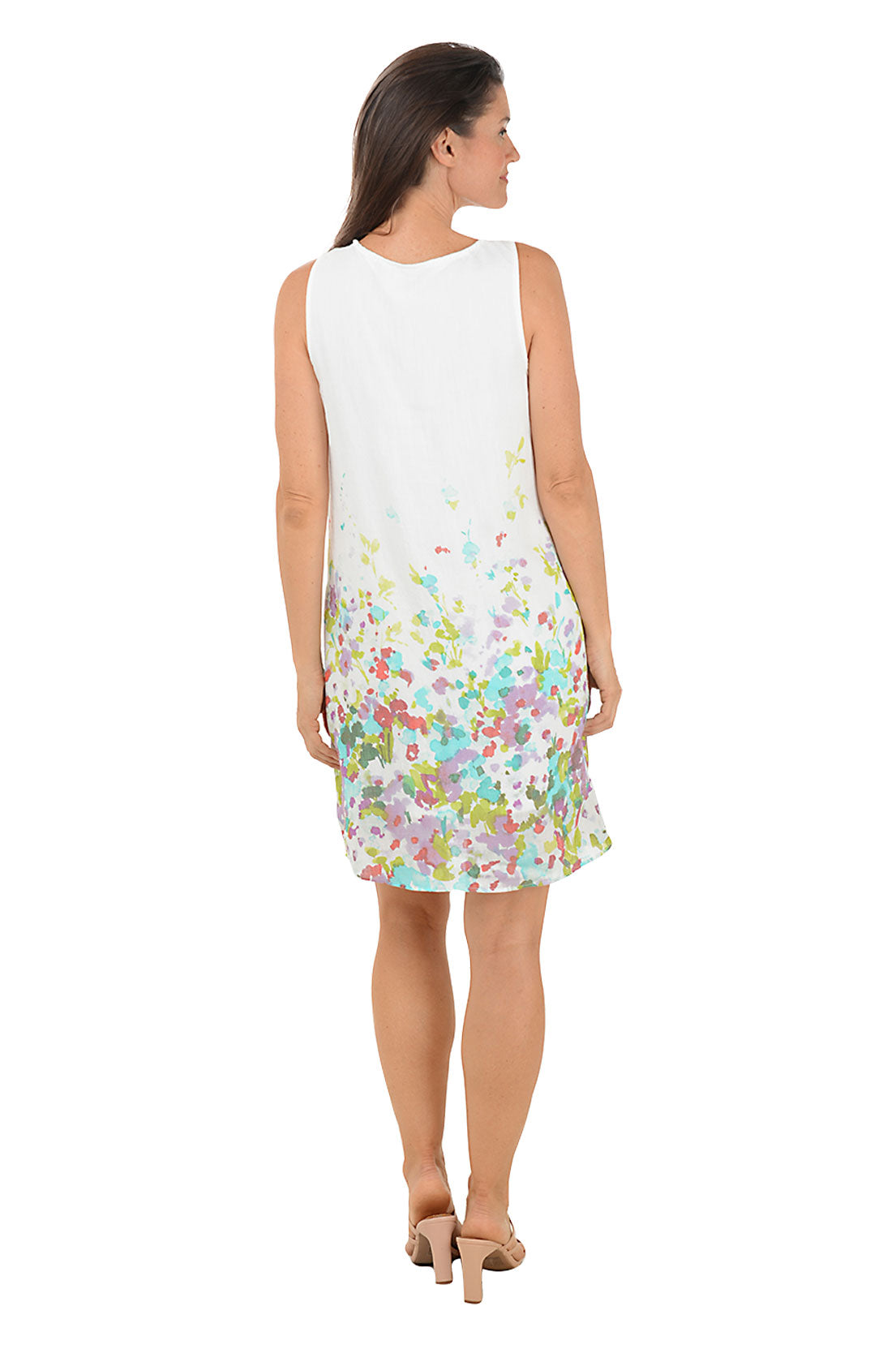 Floral Fields Halter Neck Sleeveless Dress