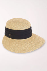 Tan Palm Tree Backless Sun Hat