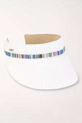 White visor hat